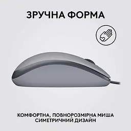 Бездротова миша Logitech M110 USB Silent Mid Gray (L910-006760) (910-006760) - мініатюра 5