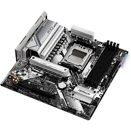 Материнська плата ASRock AM5 B650M Pro RS, B650, 4xDDR5, Int.Video (CPU), 4xSATA3, 2xM.2, 1xPCI-E 4.0 x16, 1xPCI-E 3.0 x16, ALC897, 1 9xUSB3.2/8xUSB2.0, HDMI/DP, CrossFire, MicroATX - мініатюра 4