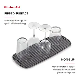 Килимок для сушки посуду KitchenAid Sinkware сірий (KEG186OHGSA) - мініатюра 5