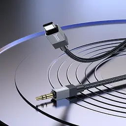 Кабель Hoco UPA32B Type-C to Jack 3.5 1 м чорний - мініатюра 2