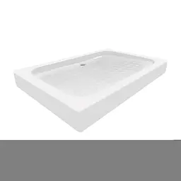 Душовий піддон Kapielka ST120x80x14 низький прямокутний діаметр зливу 52 мм Lidz Білий - мініатюра 2