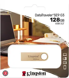 Накопичувач 128GB USB 3.2 Type-A Gen1 DT SE9 G3 Kingston teh0013398 - мініатюра 7