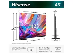 Телевізор Hisense 43E7S - мініатюра 4
