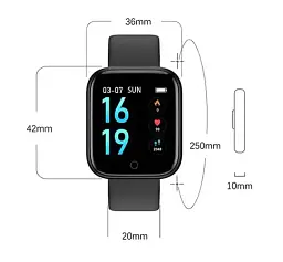 Смарт-годинник Smart Watch T80 black - мініатюра 4