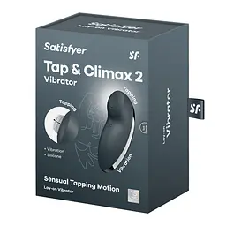 Вібростимулятор-пульсатор Satisfyer Tap & Climax 2 Grey, ефект постукування пальцем - мініатюра 7