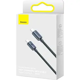 Кабель Baseus Crystal Shine Series USB-C to USB-C 100W 1.2m Black (CAJY000601) [141252] - мініатюра 7