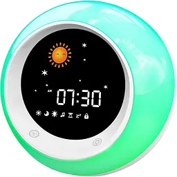 I.CODE Sun & Moon Rise Дитячий будильник, Дитячий тренажер для сну, Машина для сну, Світло для пробудження та нічне світло