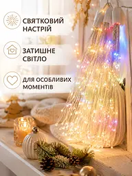 Гірлянда LED 10 м теплий білий і мультиколір мікс на USB IP44 (49675988) - мініатюра 8