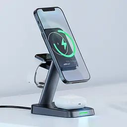 БЗП Acefast E3 desktop 3-in-1 Black - мініатюра 3