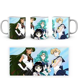 Кухоль GeekLand Sailor Moon Сейлор Мун Хотару Мічіру Сецуна SM 02.33 330 мл білий - мініатюра 4