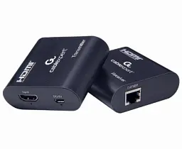 Подовжувач сигналу HDMI по кручений парі Cablexpert, Grey, 2 шт, до 60 м, активний (DEX-HDMI-03)