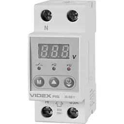 Реле контролю напруги Videx Resist 145-300В 63А (VF-RS-RN63)