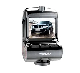 Автомобільний відеореєстратор WI-FI з двома камерами DVR UKC V1 6743 чорний - мініатюра 3