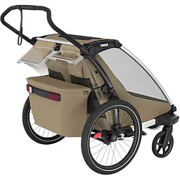 Дитяча коляска Thule Chariot Cross 2 Double (Faded Khaki) (TH 10201037) - мініатюра 3