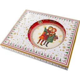 Блюдо для торта з лопаткою Lefard Vintage 27 см червоне (924-813) - мініатюра 2