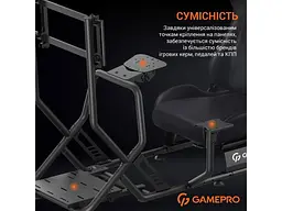 Ігрове крісло кокпіт GamePro RS115 Black - мініатюра 7