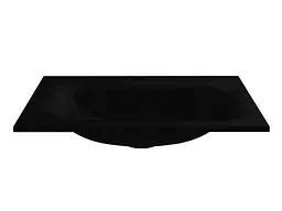 Умивальник Miraggio JESSEL 600 BLACK (8813465) Mirasoft, Матовий, Накладний/Врізний, Чорний - мініатюра 4