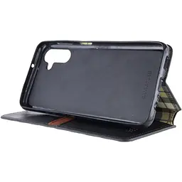 Шкіряний чохол-книжка GETMAN Cubic (PU) для Samsung Galaxy A14 4G/5G Чорний - мініатюра 5