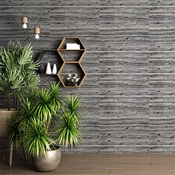 Самоклеюча декоративна 3D панель 3D Loft під дерево кольору зебри в рулоні 20 м 20000x700x3мм - мініатюра 2