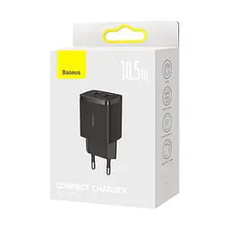 Зарядний пристрій Baseus Compact Charger 2U Black (CCXJ010201) - мініатюра 8
