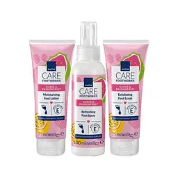 Набір по догляду за ногами Avon гуава та маракуйя (f/scr/75ml+ f/lot/75ml+ f/spr/100ml) - мініатюра 1