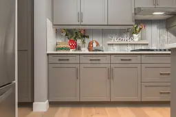 Кухонний фартух Happy Pocket Home вінілова наклейка ПВХ дошки квіти затишок Текстура Сірий 65х250 см Z180894 - мініатюра 5
