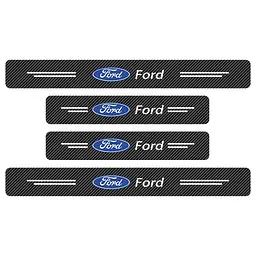 Захисна плівка накладка на пороги для Ford Чорний Карбон 4 шт - мініатюра 9