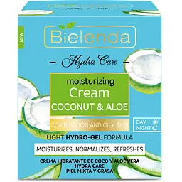 Крем для обличчя Bielenda Hydra Care кокос та алое 50 мл - мініатюра 5