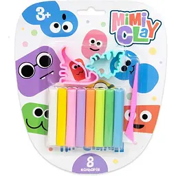 Набір для творчості Strateg Mimi clay 30426 8 кольорів українською мовою (2000990184603)