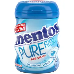 Жувальна гумка Mentos Pure Fresh М'ята з екстрактом зеленого чаю 56 г