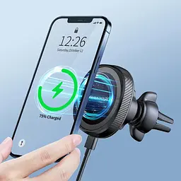Універсальний автотримач Grand-X MT-15W MagSafe з зарядкою 15W (кріплення на дефлектор) (MT-15W) - мініатюра 7