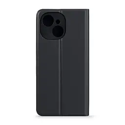 Чехол-книжка для TECNO Spark 40C 4G, OneFold Case, черный, из экокожи (PU) и TPU, с магнитом, с подставкой и отделением для карт, трансформируется в подставку, противоударный, защита всего корпуса, ArmorStandart (ARM87266) - мініатюра 2