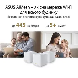 Бездротовий маршрутизатор (роутер) ASUS ZenWiFi XD5 3-Pack - мініатюра 5