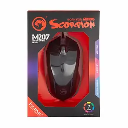 Мишка Marvo M207 LED USB Black (M207) - мініатюра 4
