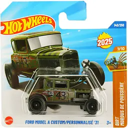 Базова машинка Hot Wheels Dirt Ford Model a Custom / Personnalise '31 хакі (5785) HYX92-N522