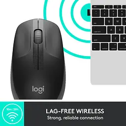 Миша бездротова Logitech M190 Wireless Charcoal (910-005905) - мініатюра 9