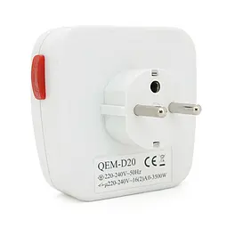 Енергозберігаюча розетка з таймером Voltronic QEMD20, 220 В, 16 А