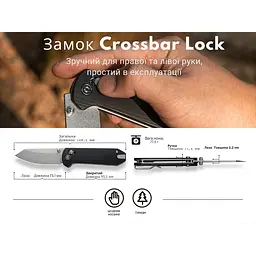 Ніж складаний кишеньковий Civivi Yonder, (7.3 см) 14C28N / G10 чорний - миниатюра 13