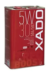 Моторна олива XADO Atomic 5W-30 Synthetic 504 / 507 RED Boost 4 л - мініатюра 2
