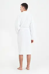 Халат махровий unisex Lotus Home - Basic Line white L - мініатюра 9