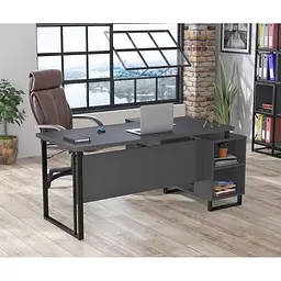 Стіл керівника Нотаріус Loft Design (Антрацит) - мініатюра 2