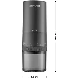 Кавомолка Sencor безпровідна чорна (SCG4000BK) - мініатюра 4