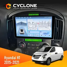 Штатна магнітола Hyundai H-1 2015-2021 Cyclone C9-012 4x64, DSP, 4G Cyclone (НФ-00007862)
