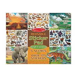 Набір для творчості Melissa & Doug Багаторазові наліпки Джунглі і Савана (MD30502)