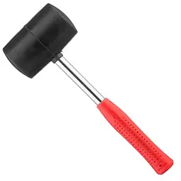 Киянка гумова Intertool 680 г х 80 мм чорна ручка метал