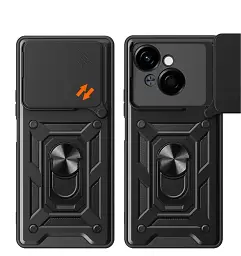 Панель BeCover Military для Tecno Spark Go 1 (KL4) Black (713073) - мініатюра 2