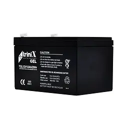 Акумуляторна батарея гелева 12В 12Аг Trinix TGL12V12Ah/20Hr GEL (44-00012)