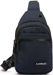 Сумка через плече Lanpad чоловіча Синя - мініатюра 1