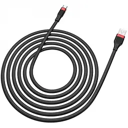 USB Cable Hoco U72 Forest Silicone Type-C Black 1.2m - мініатюра 2