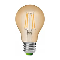 Лампочка Eurolamp A60 8W E27 2700K (deco) акция 1+1 new (MLP-LED-A60-08273(Amber)new) - мініатюра 2
